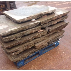 100 sq yds 3 - 4 inch Reclaimed Yorkstone Flagstones